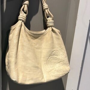 Loewe Beige Leather Shoulder Bag